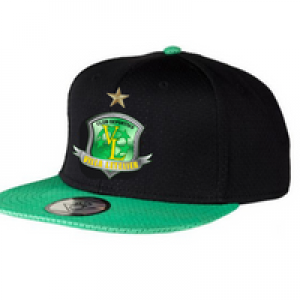 Gorra Visera Plana Negra Verde